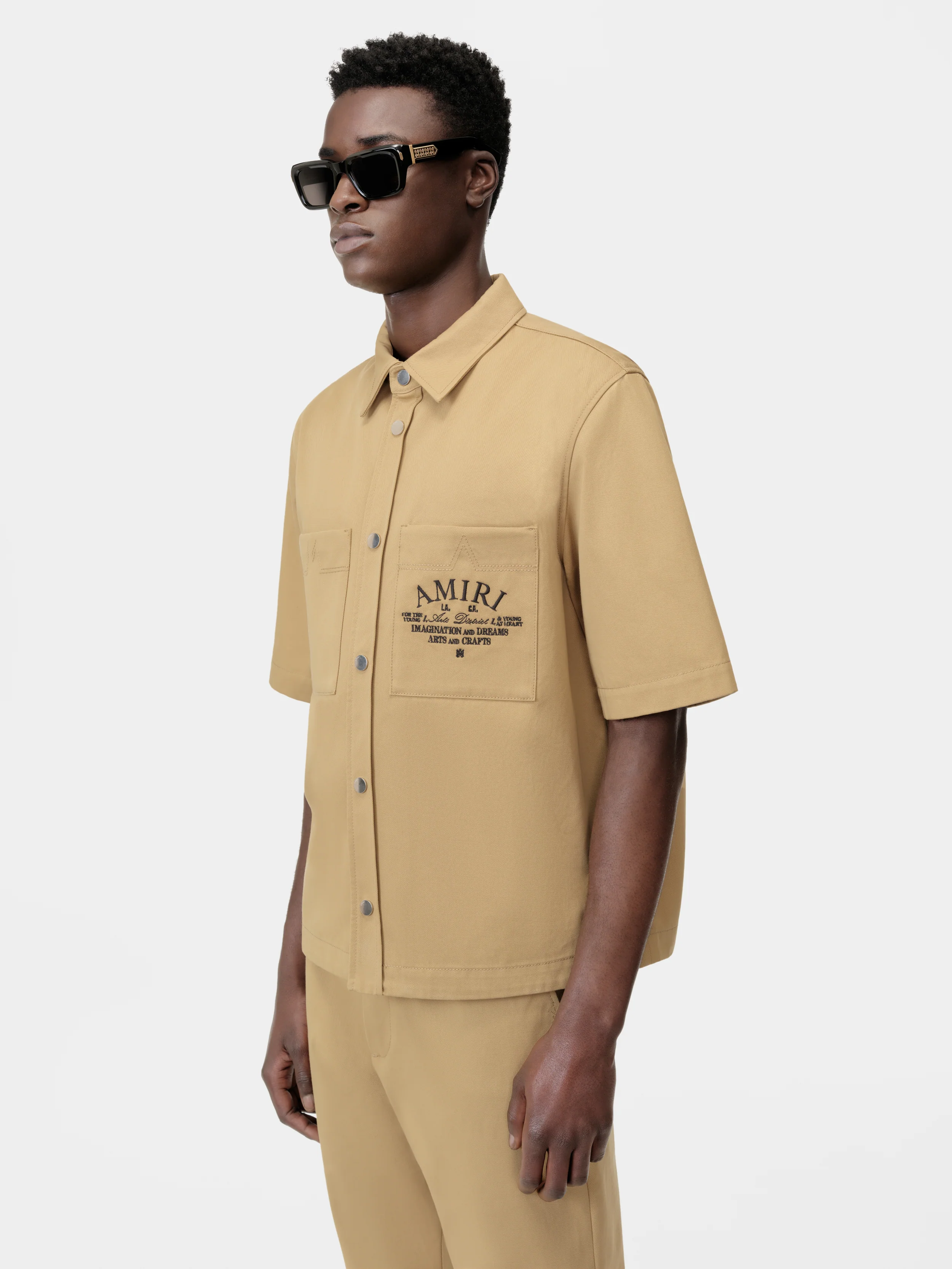 AMIRI ARTS DISTRICT CAMP SHIRT - SEPIA TINT - Image 4