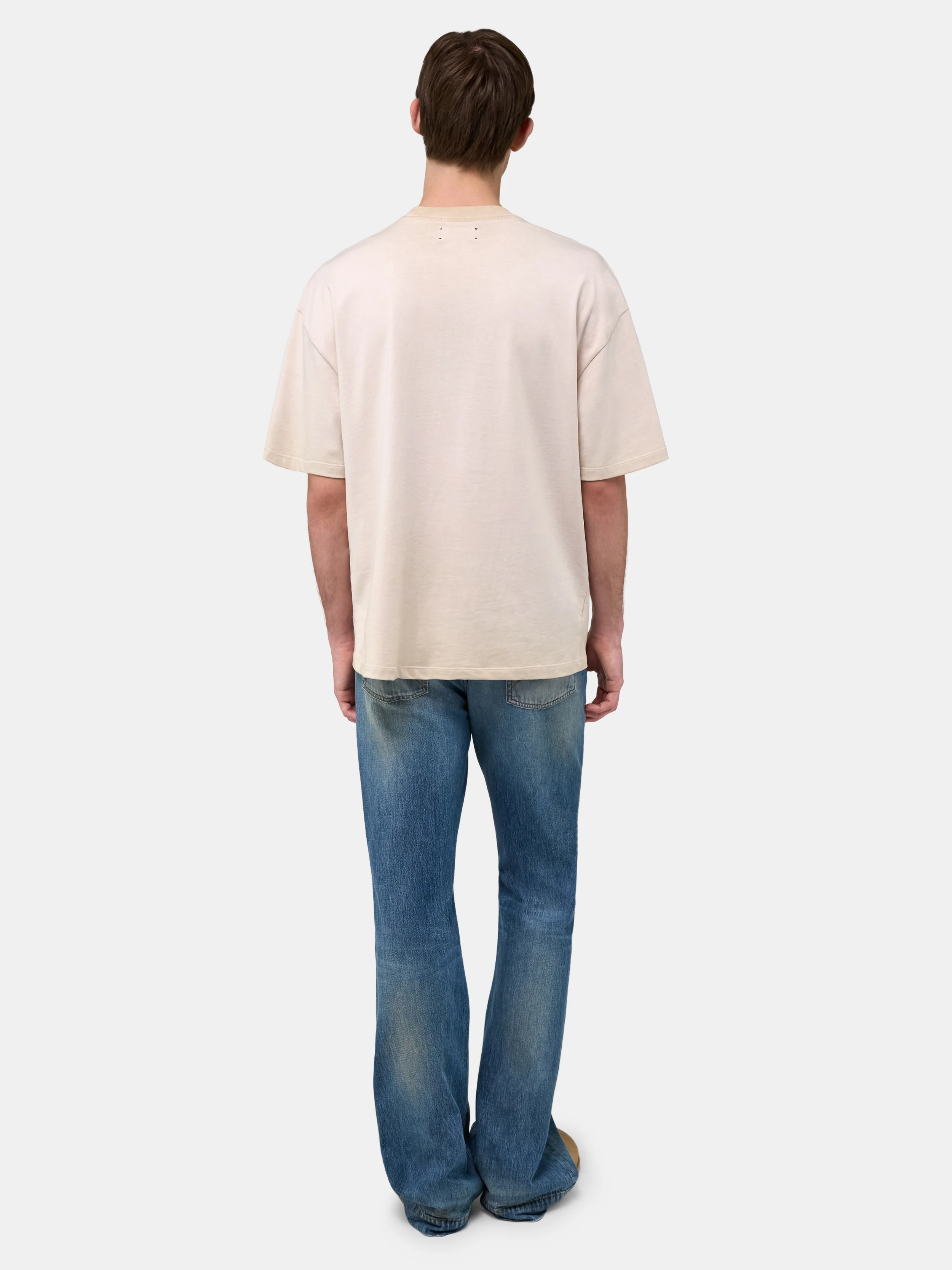 AMIRI QUALITY GOODS OVERSIZED TEE - Alabaster - Image 4