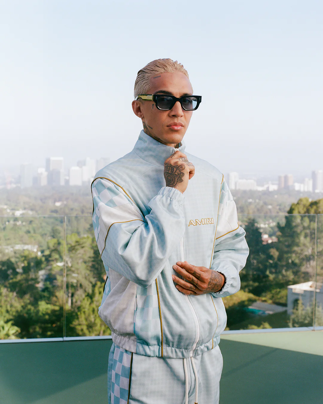 AMIRI SPORT TRACK JACKET - Sky - Image 5