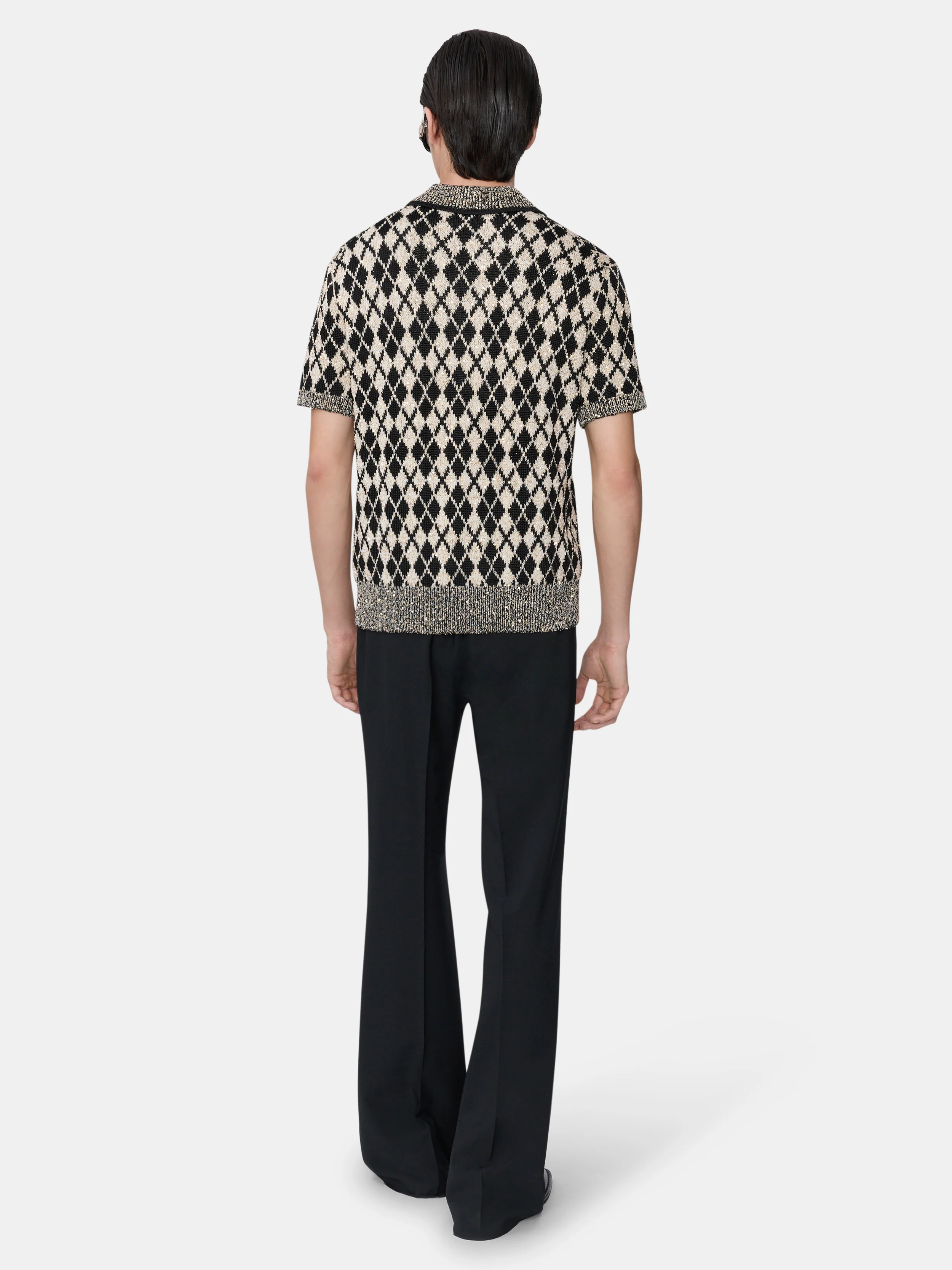ARGYLE POLO - Black - Image 4