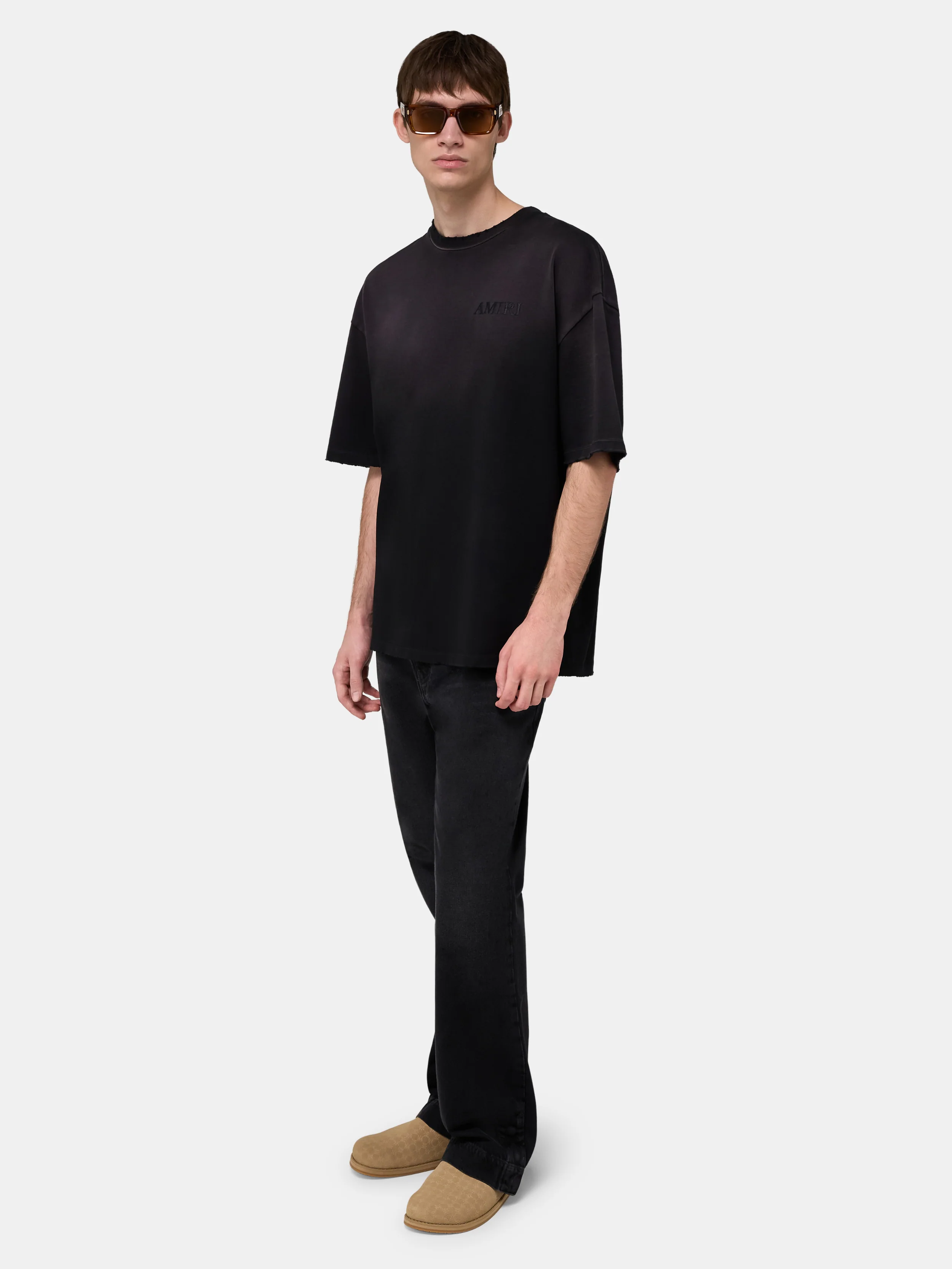 BANDANA PATCH OVERSIZED TEE - Black - Image 3