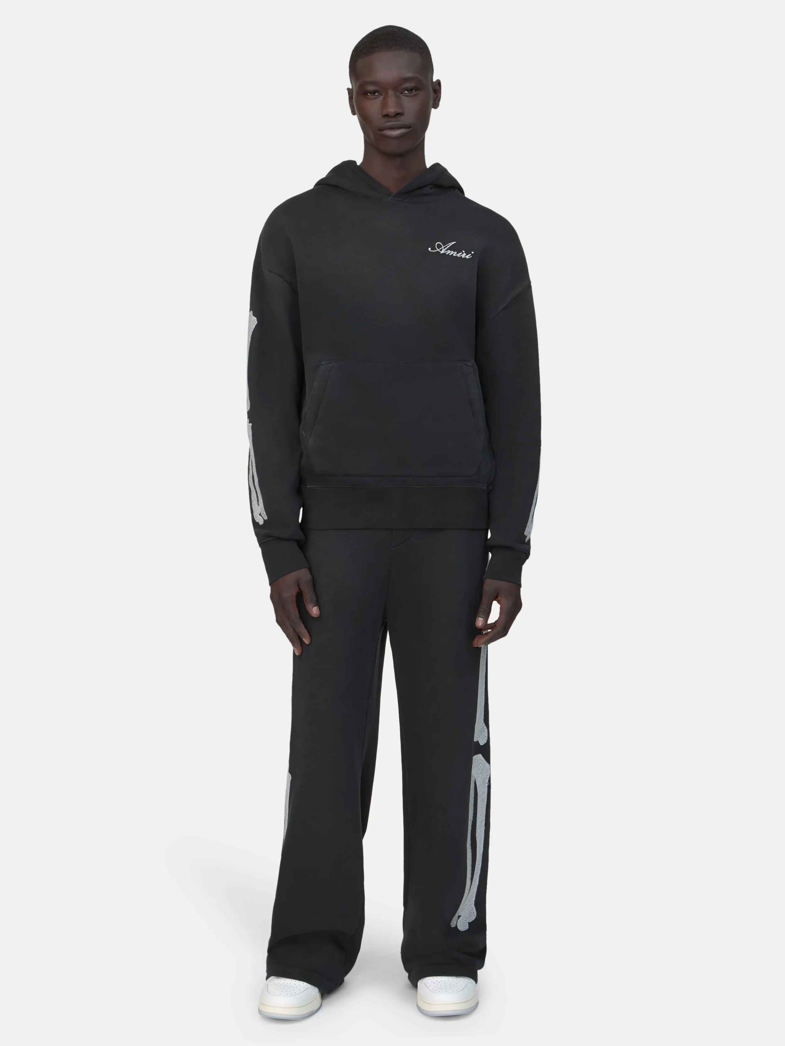 BONES OVERSIZED HOODIE - Black - Image 2
