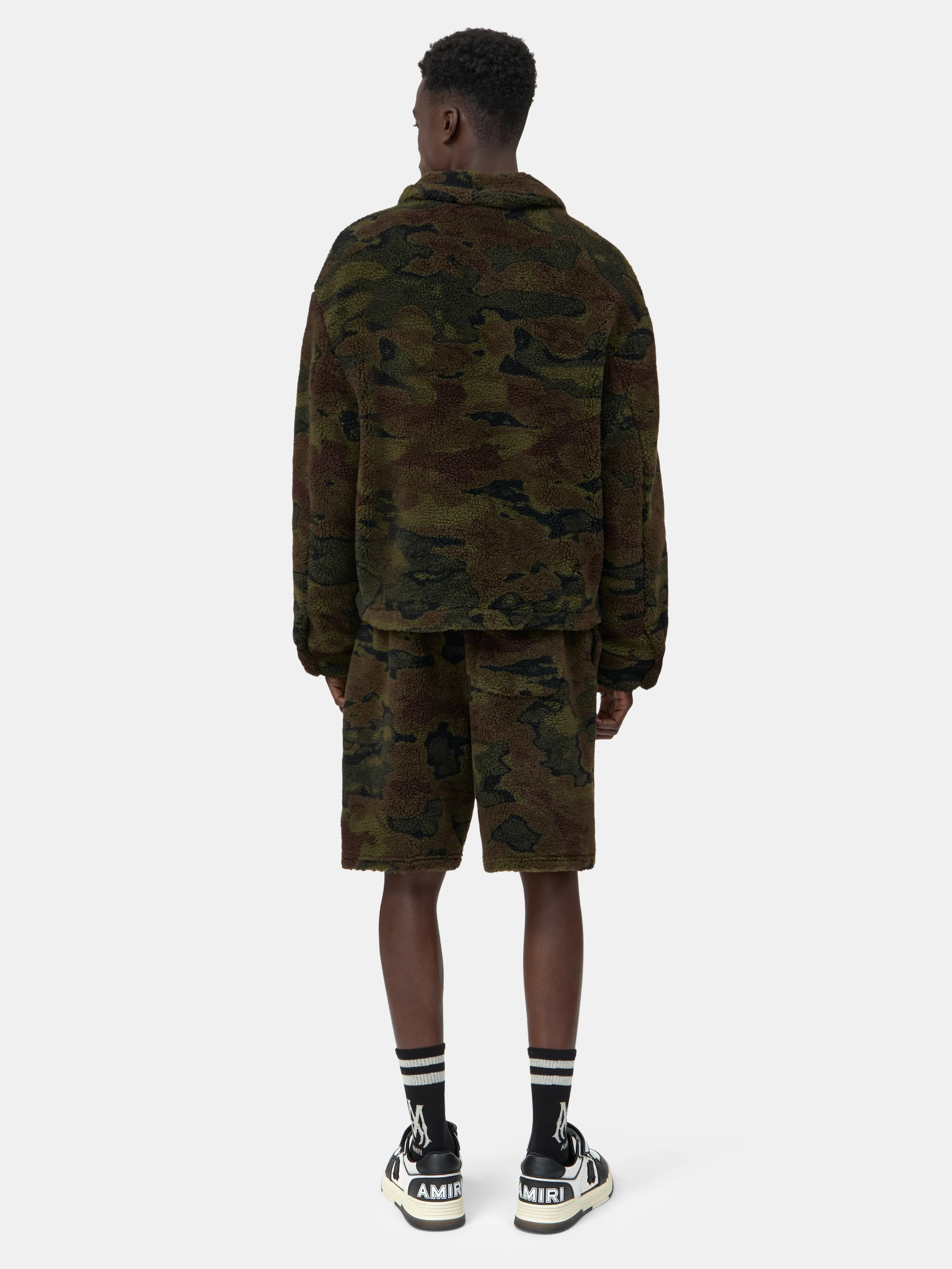 CAMO FLEECE BLOUSON - Camo - Image 2