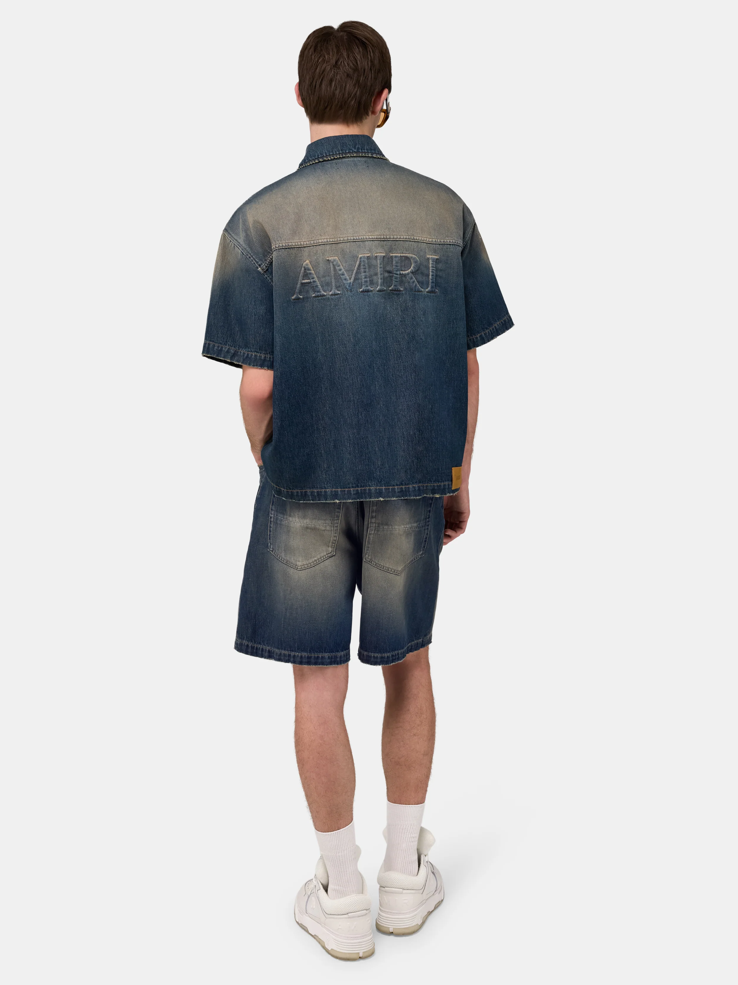 DRAWSTRING DENIM SHORT - Sandstone - Image 4
