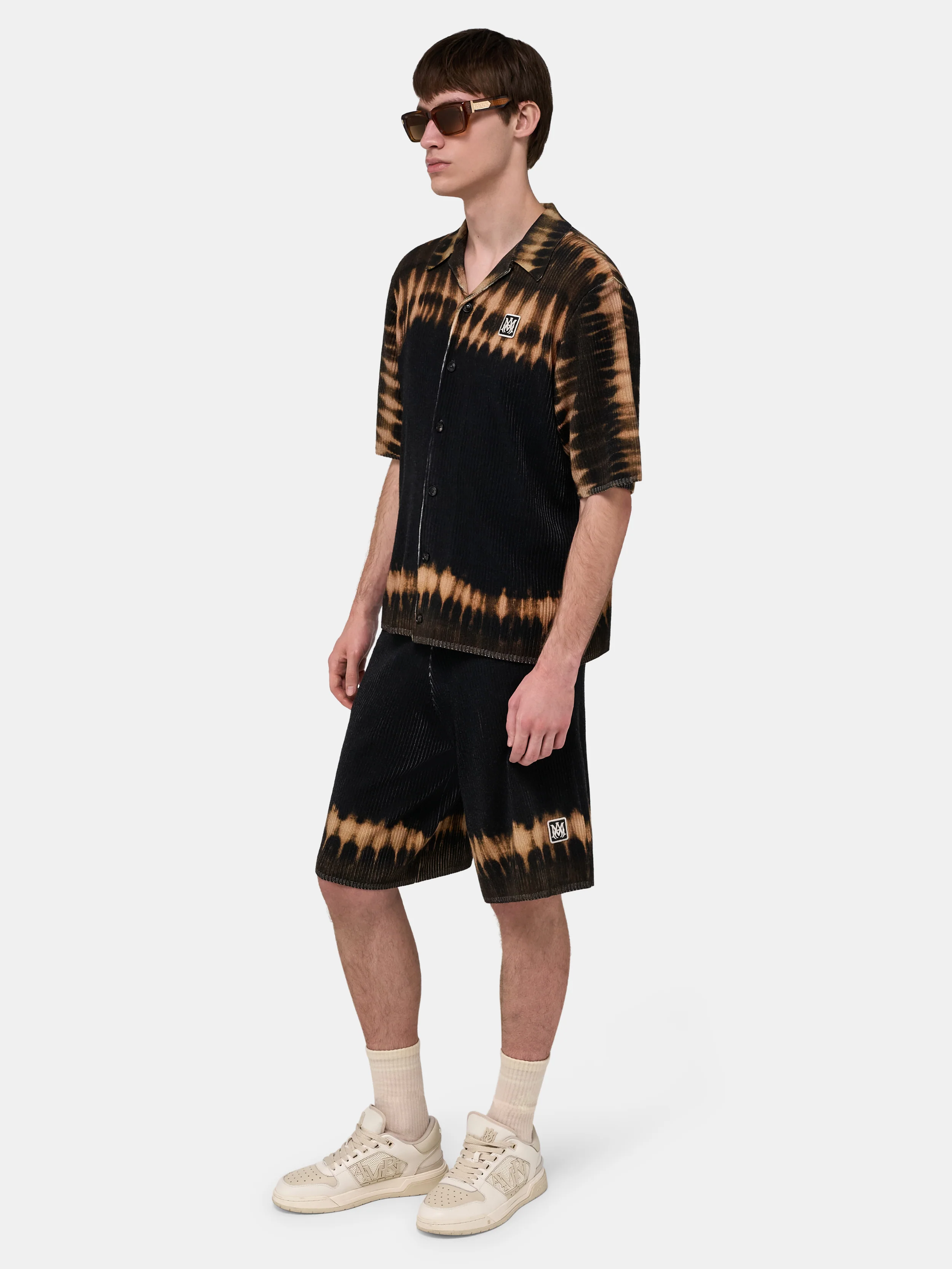 MA PATCH TIE DYE KNIT SHIRT - Black - Image 3