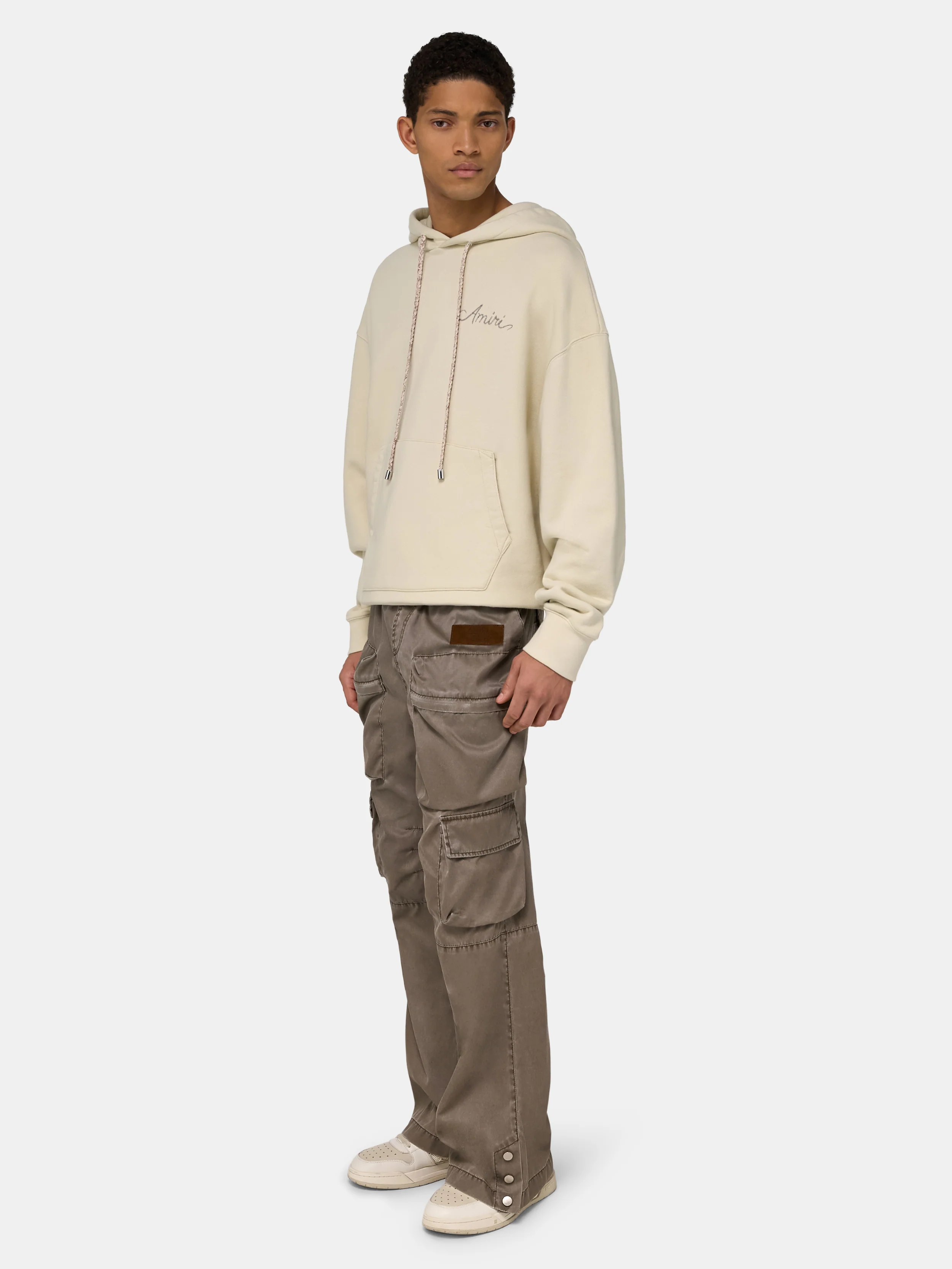 MA QUAD CHECKERBOARD HOODIE - Alabaster - Image 3