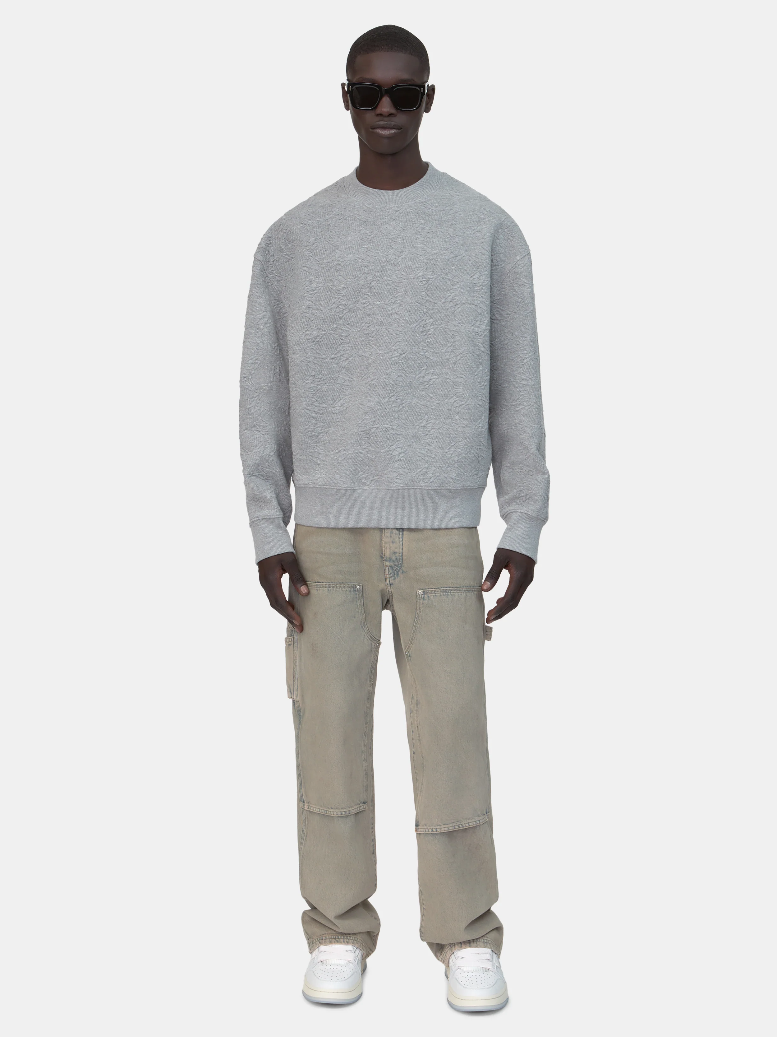 MA QUAD OVERSIZED CREW - STONE - Image 2