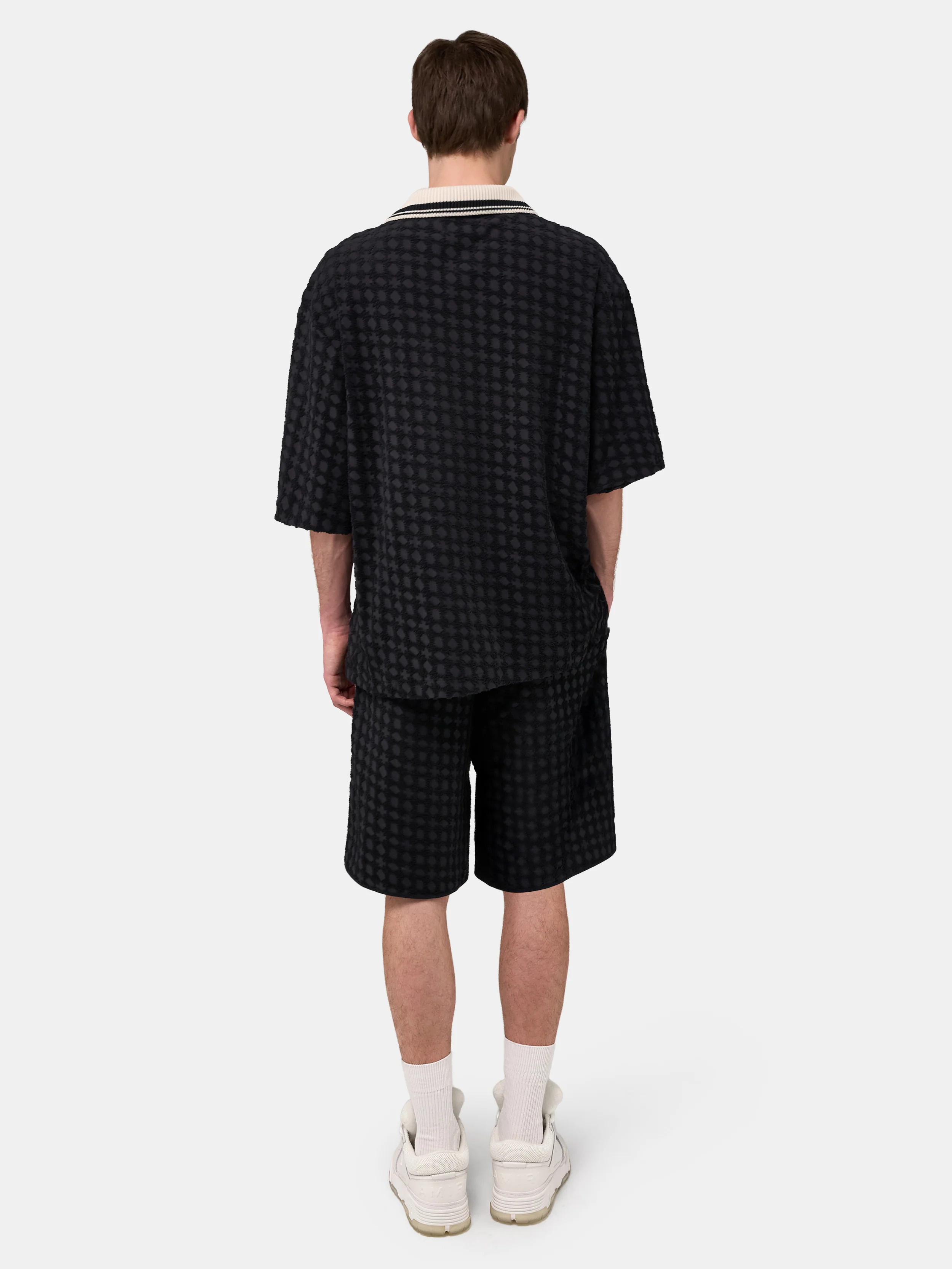 MA QUAD TOWELING SHORT - Black - Image 4