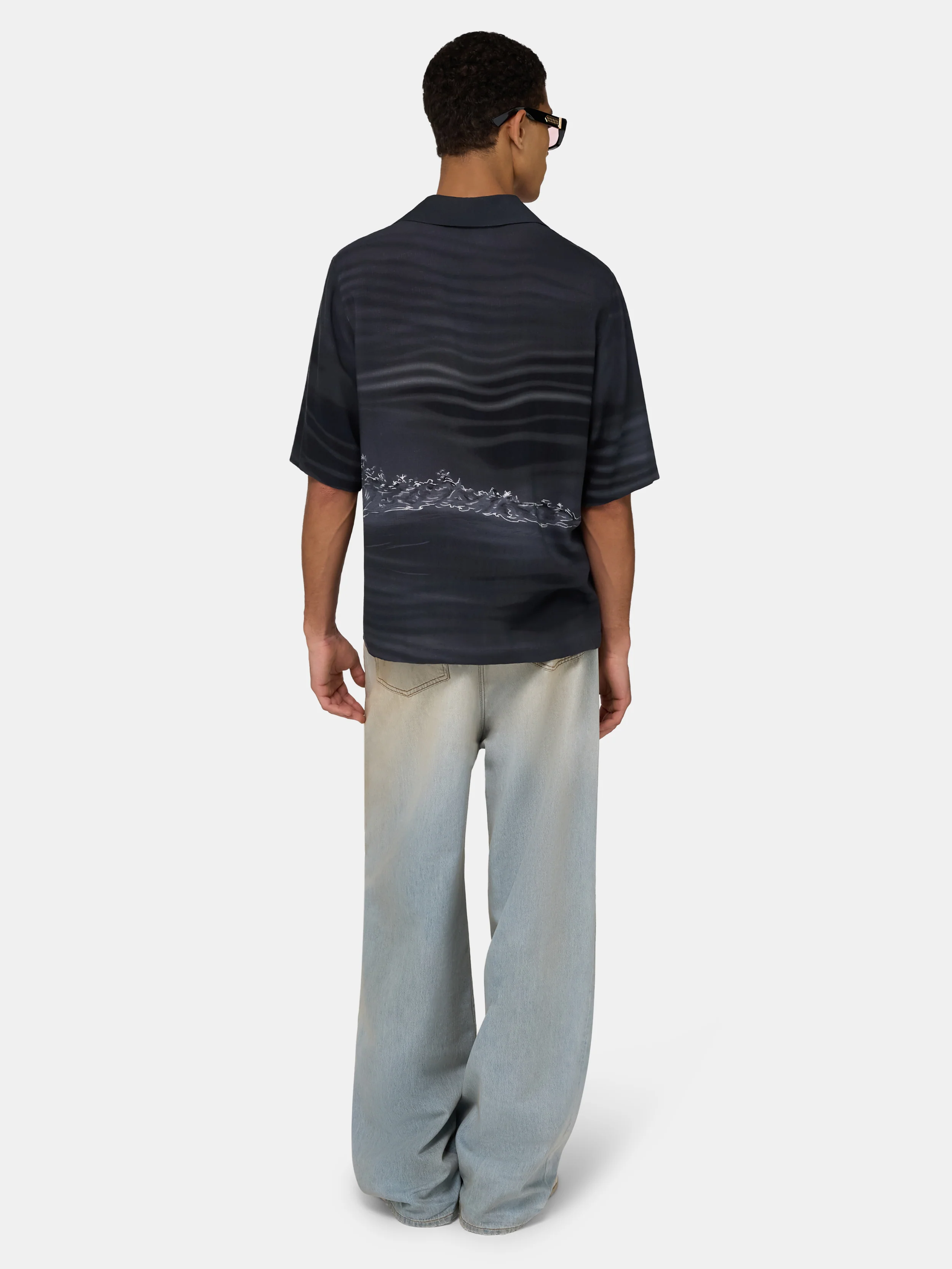 PALMS CAMP SHIRT - Black - Image 4