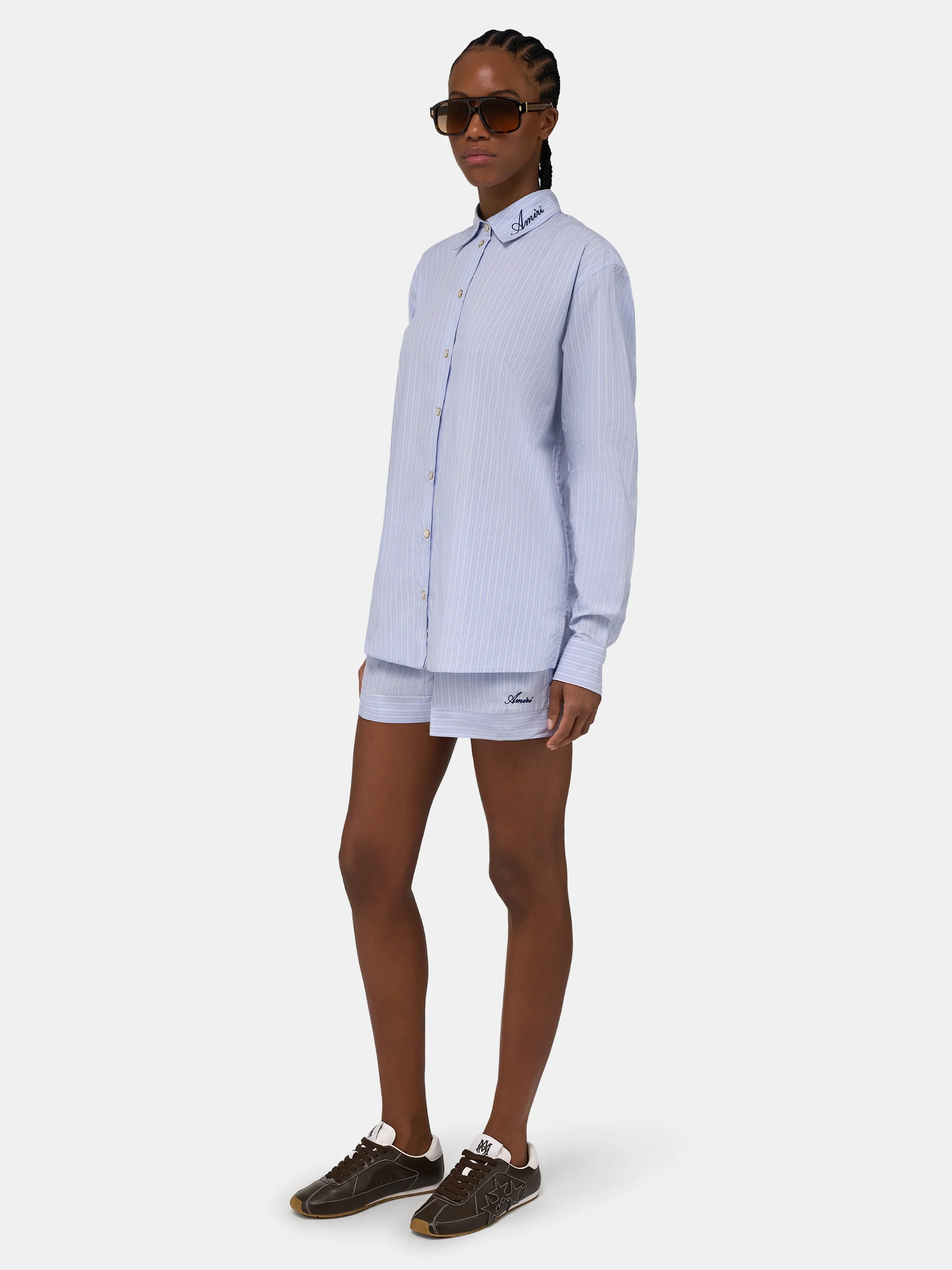 WOMEN - WOMEN'S STRIPED SHIRT - Ashley Blue - Image 3
