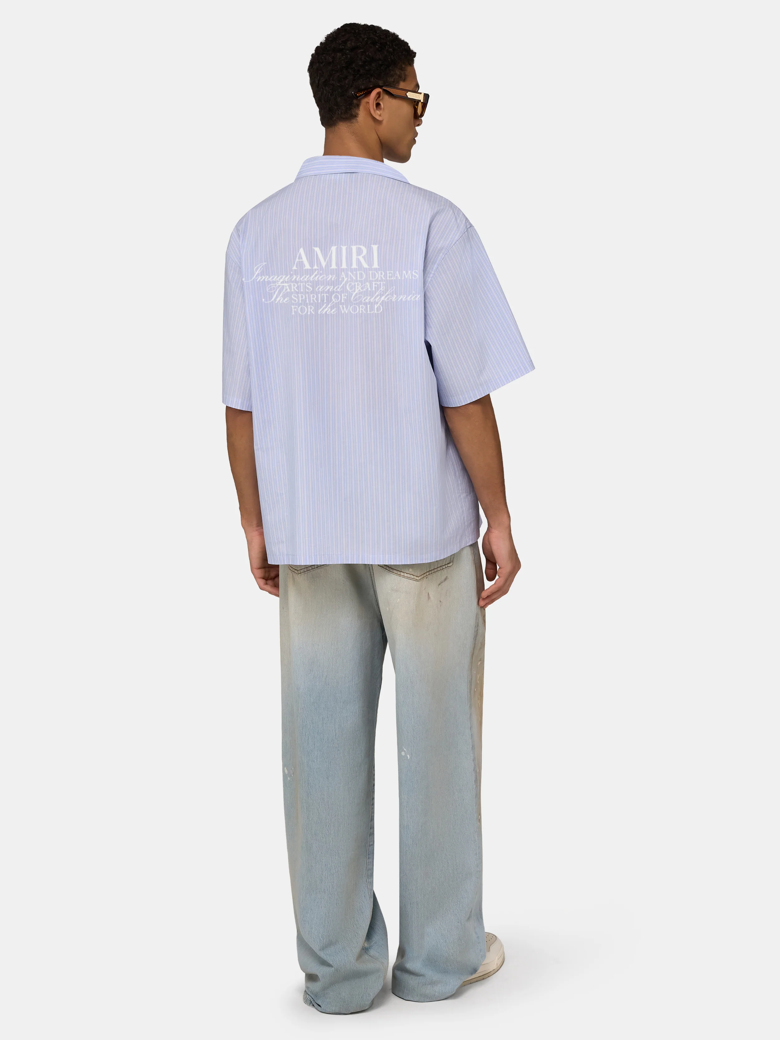 AMIRI SPIRIT BOX CAMP SHIRT - Ashley Blue - Image 4