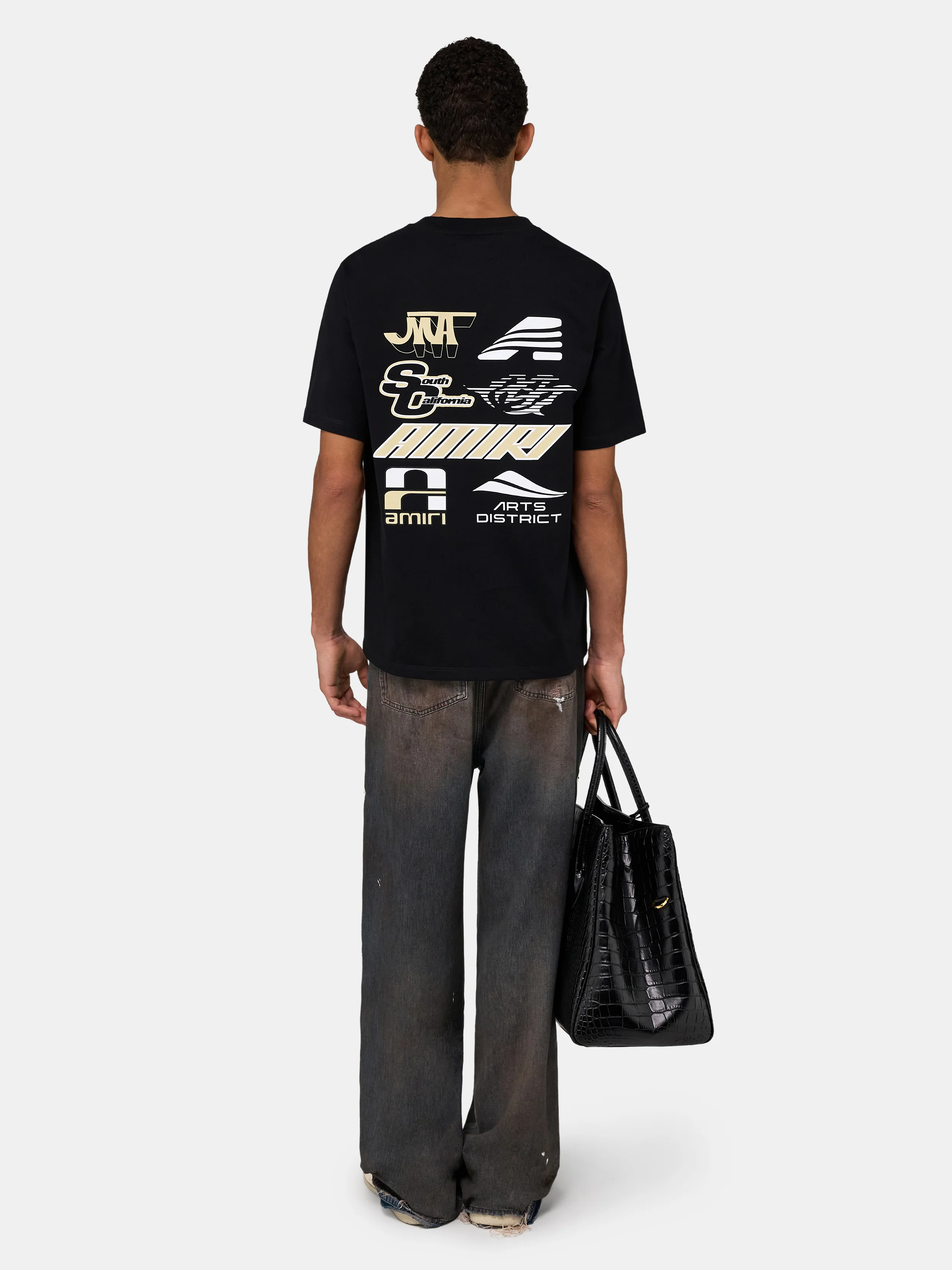 SPORTY LIGHTWEIGHT JERSEY TEE - Black - Image 4
