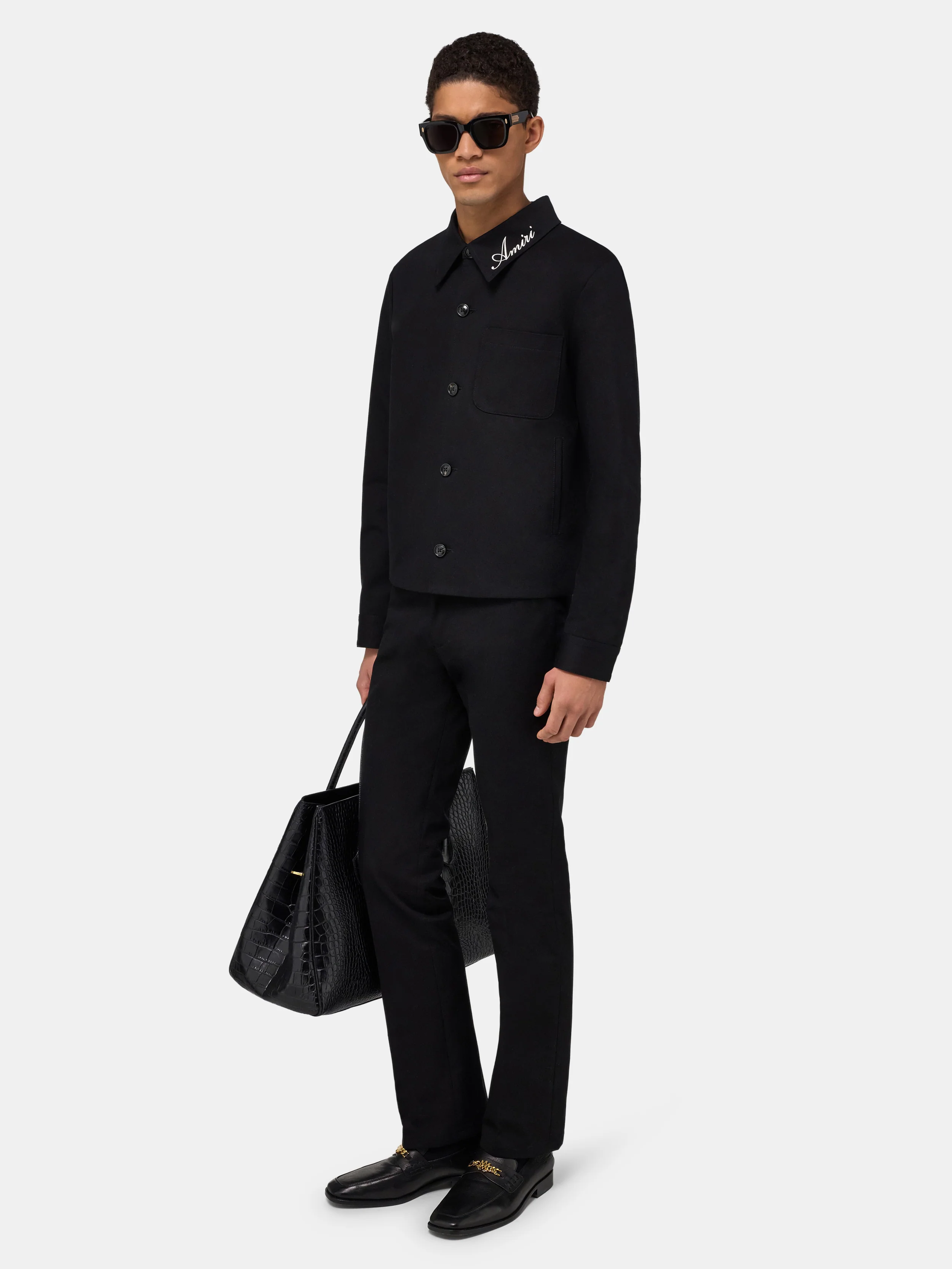 TWILL BOOTCUT PANT - Black - Image 3