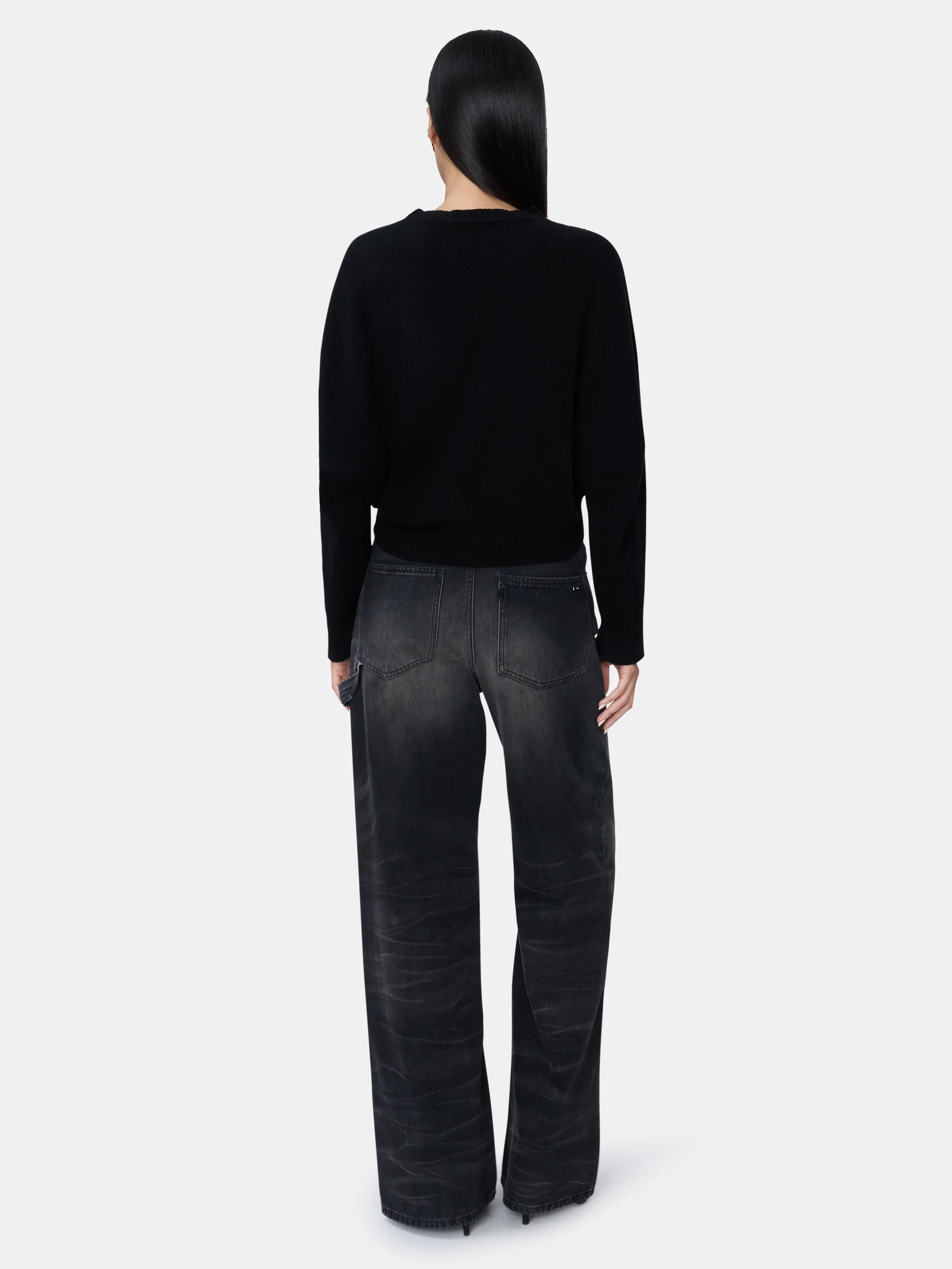 WOMEN - WOMEN'S CHATEAU AMIRI SWEATER - Black - Image 4