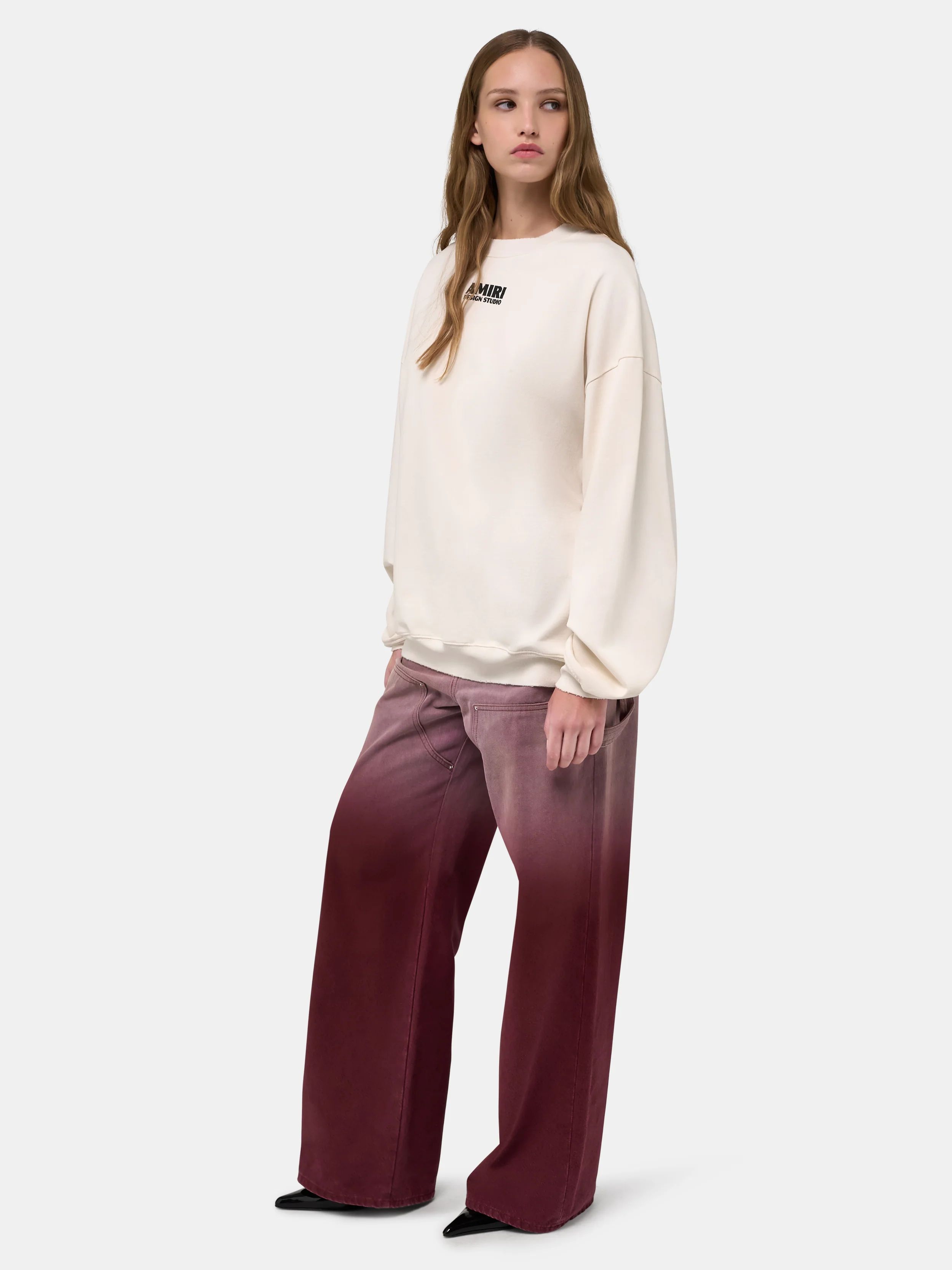 WOMEN - WOMEN'S GRADIENT CARPENTER JEAN - Terracotta - Image 3
