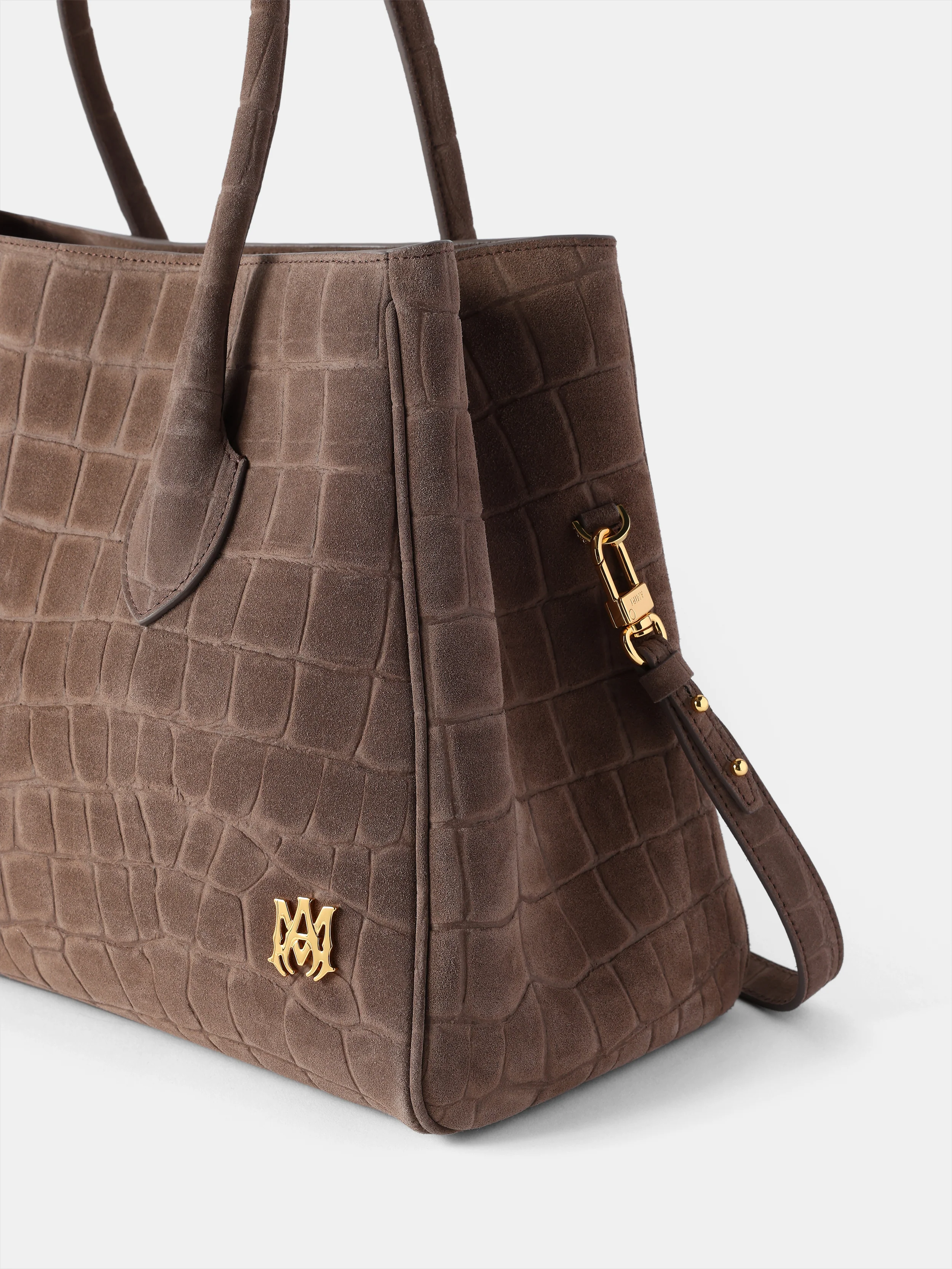 WOMEN - WOMEN'S SUEDE CROC HONEY 40 TOTE - Dark Brown - Image 4